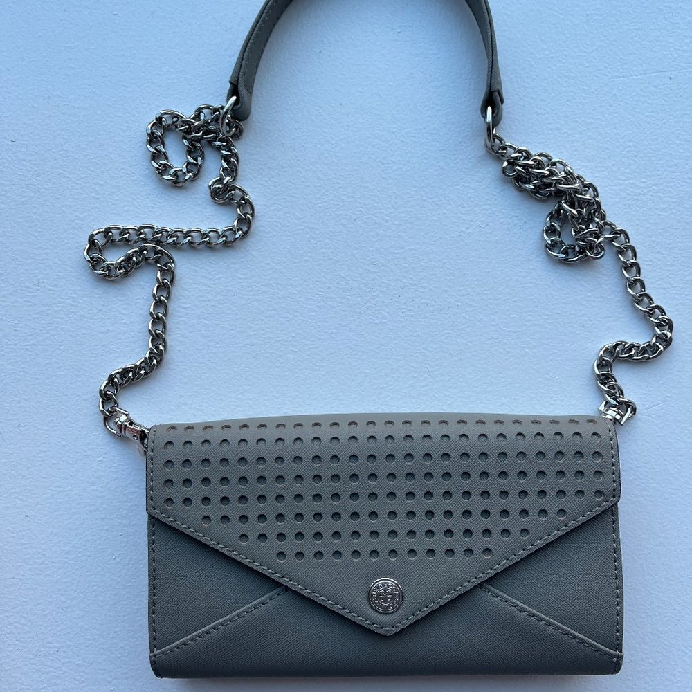 Rebecca Minkoff Wallet on Chain (Grey), New without tags